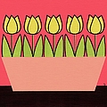 Retro Tabletop Flowers Tulips